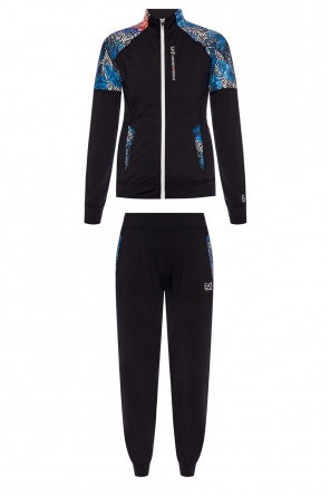 Set: band collar sweatshirt & sweatpants, zdjęcie 1 Set: band collar sweatshirt & sweatpants od EA7 Emporio Armani